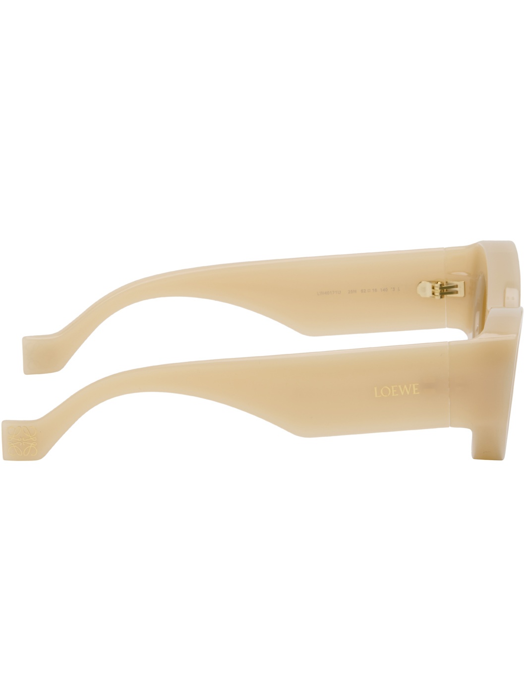Beige Front Lenses Cateye Sunglasses - 2
