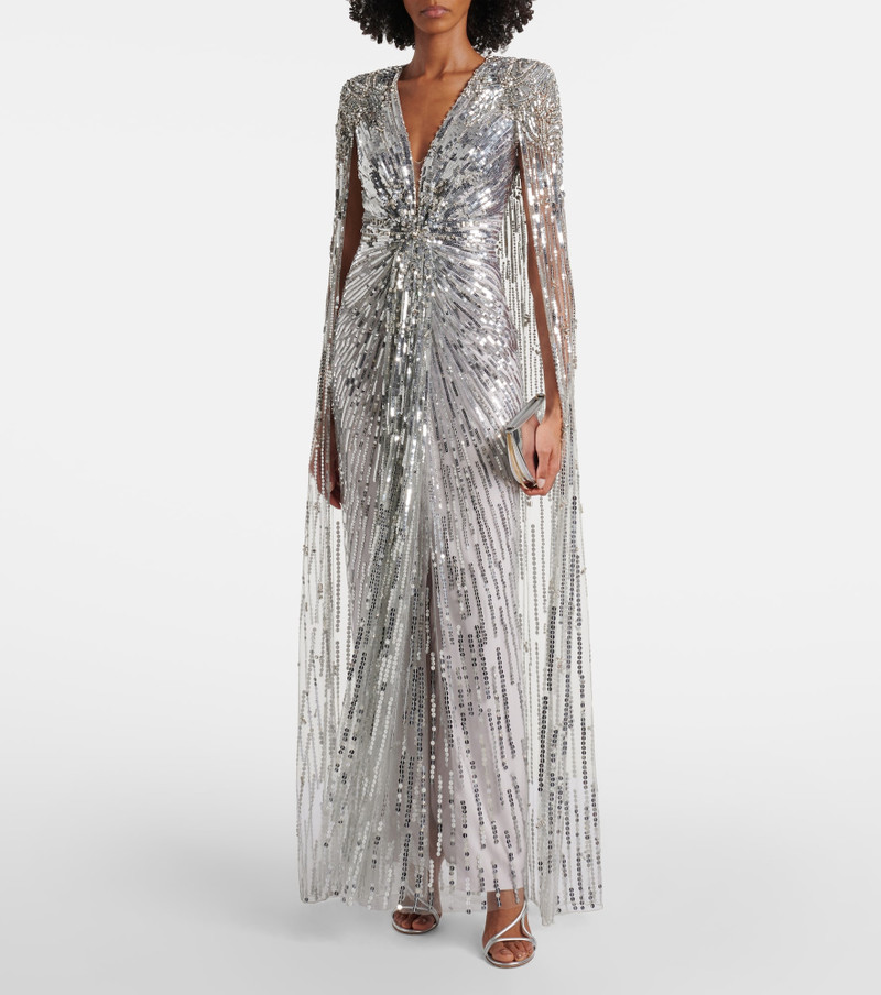 JENNY PACKHAM Gold Rush sequined cocktail dress outlook
