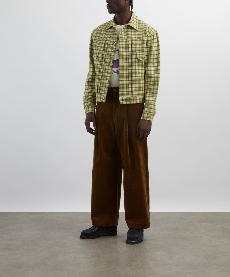 Story mfg. Tuesday Moss Check Heirloom Jacket outlook