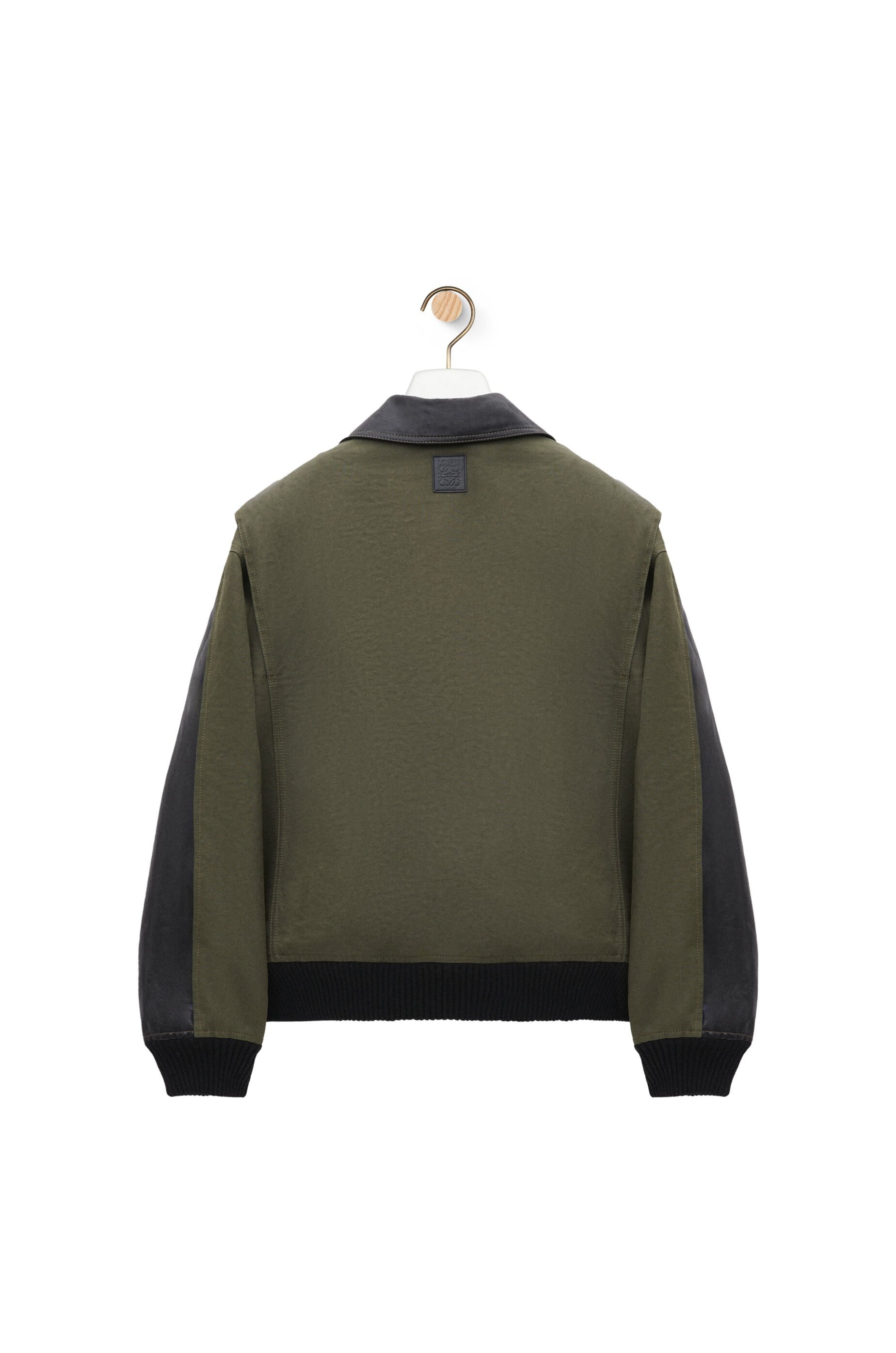 Hybrid bomber jacket in nappa calfskin and cotton - 6