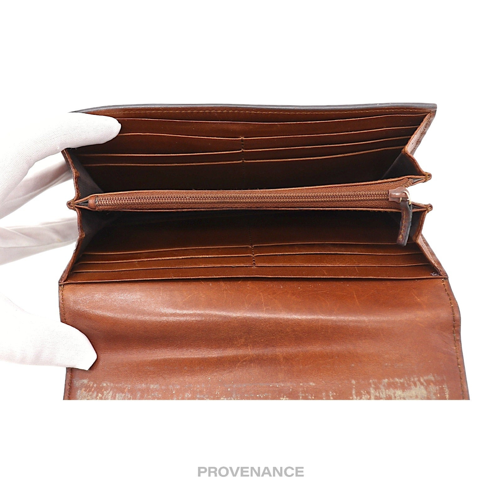 Gucci Snap Long Wallet - GG Supreme Brown - 7