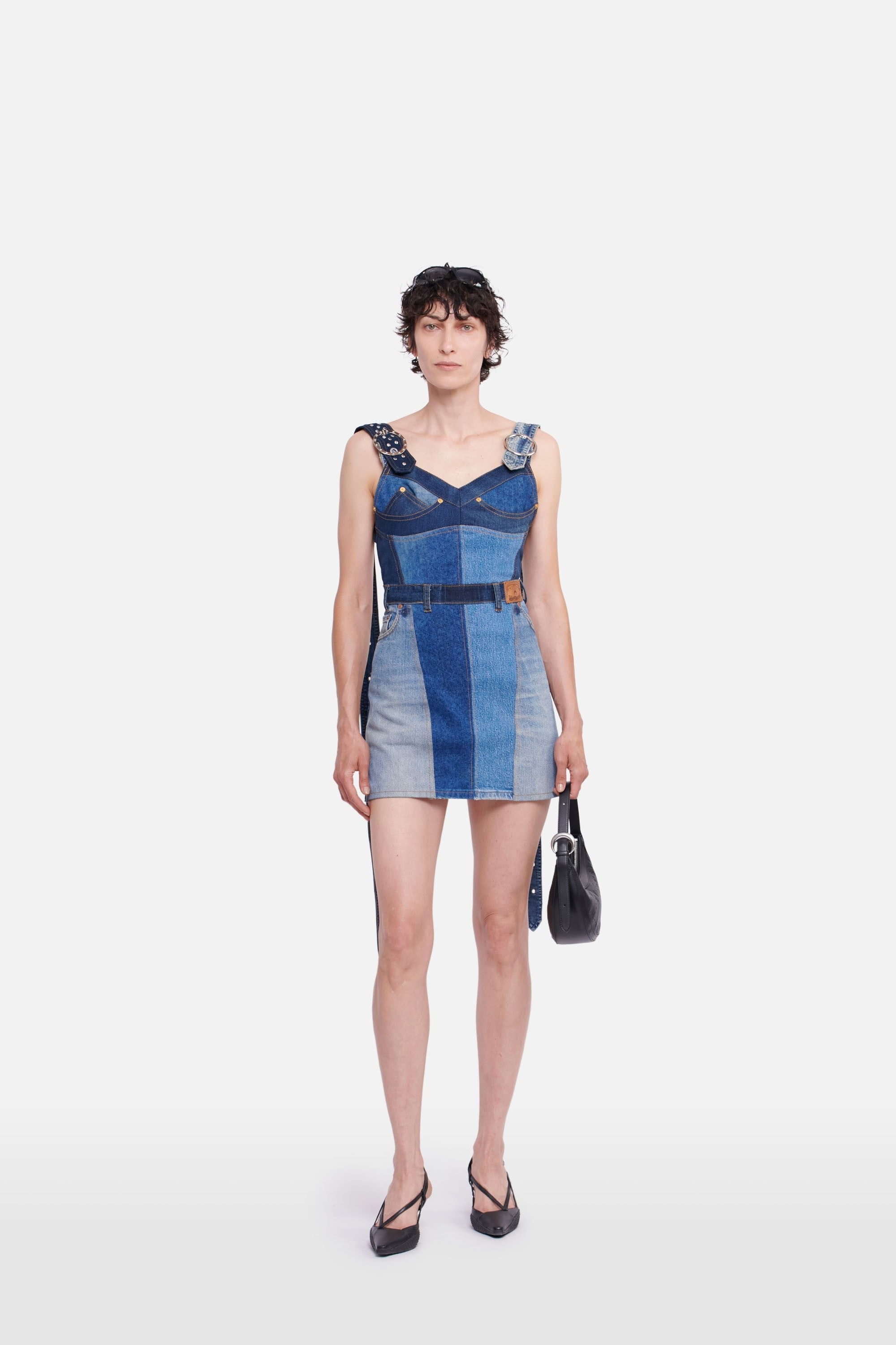 Regenerated Stretch Denim Mini Dress - 2