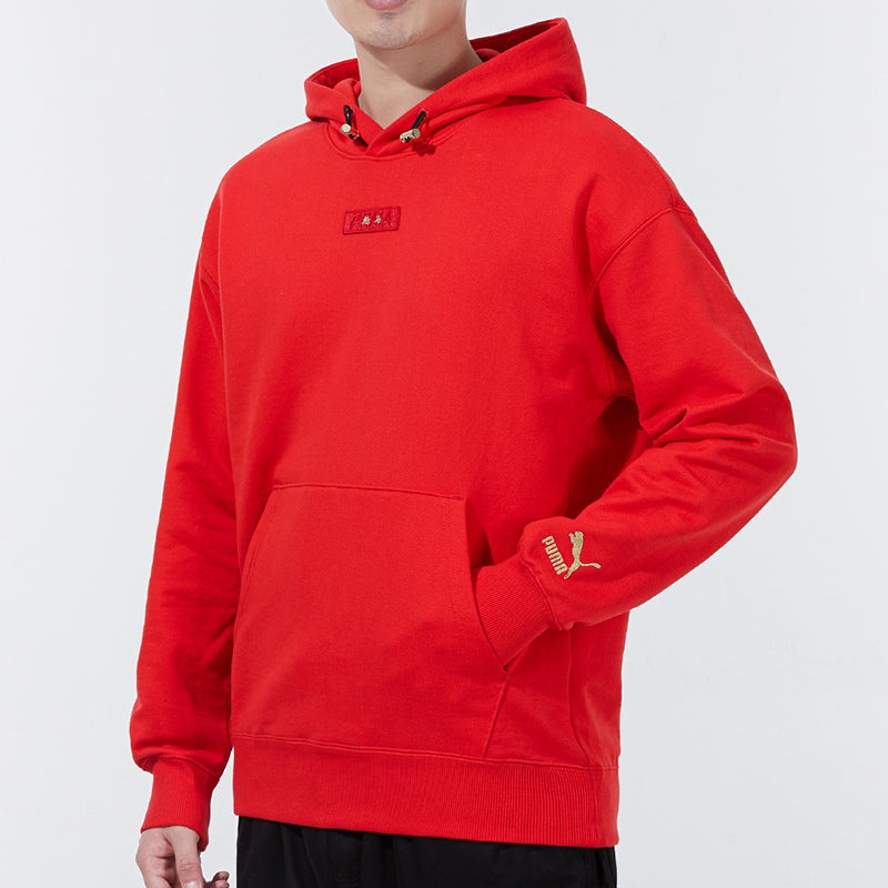 PUMA Knit hooded Stay Warm Athleisure Casual Sports Pullover Red 536049-11 - 4