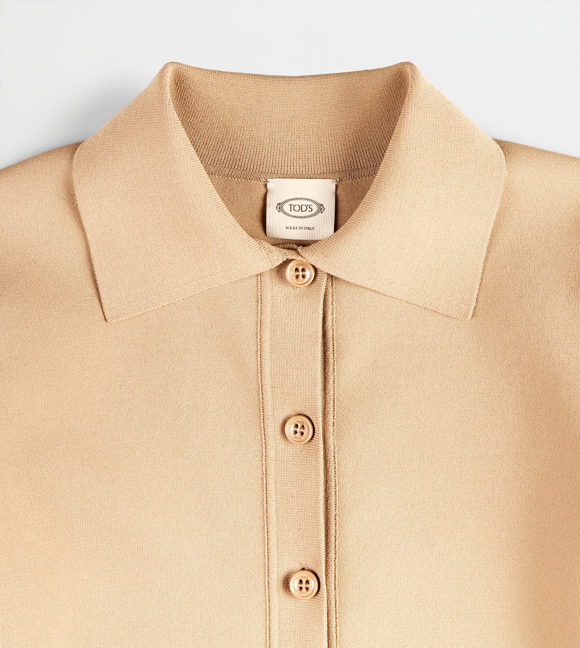 POLO SHIRT IN KNIT - BEIGE - 3