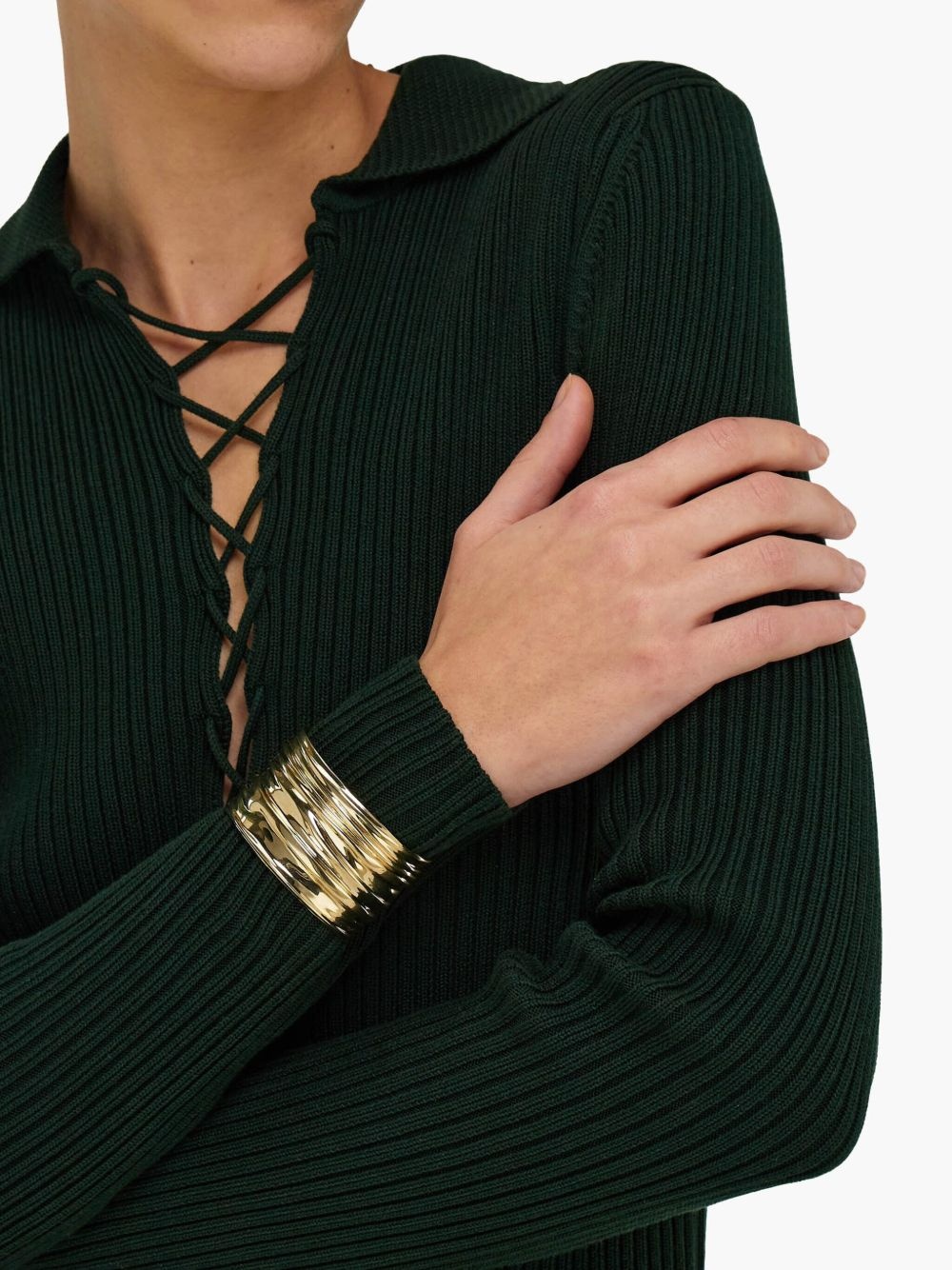 large Draped Bangle bracelet - 2