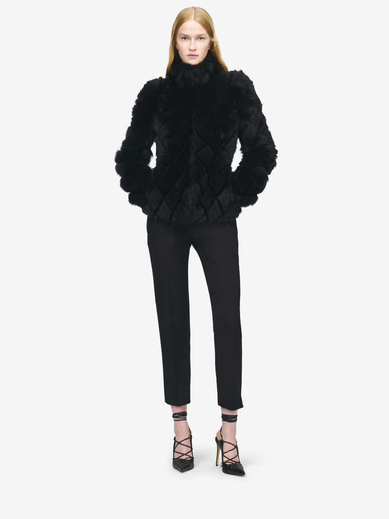 Quilted Effect Shearling Jacket 3
