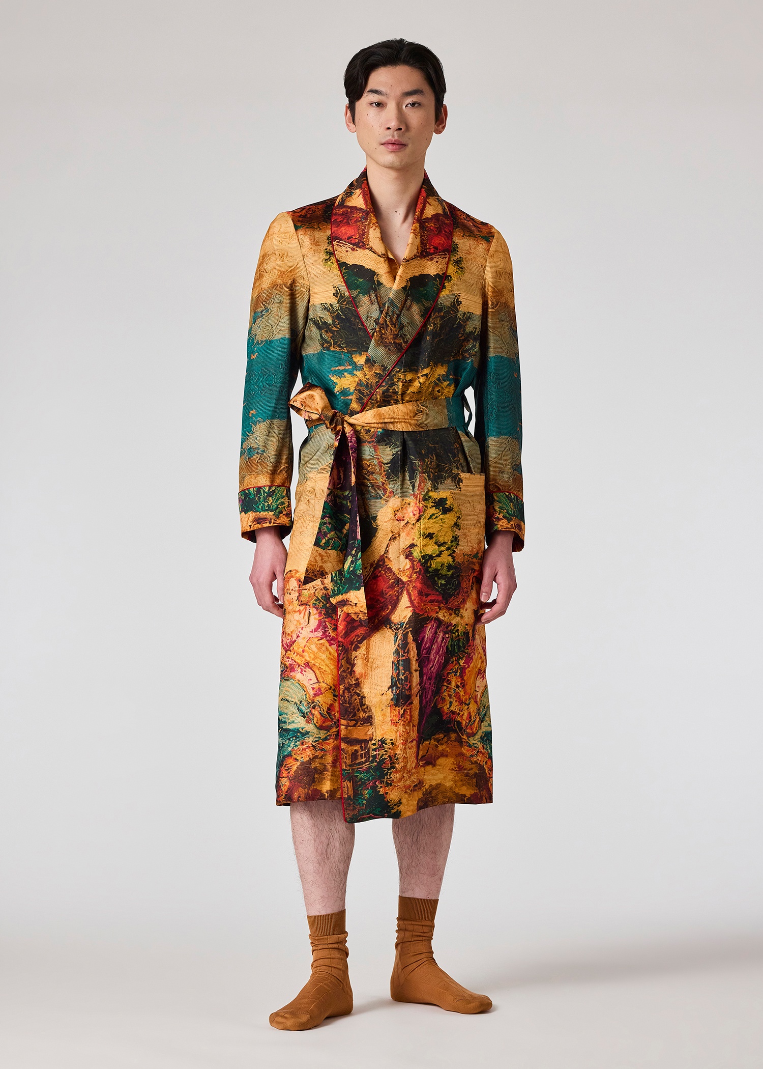 Daniel Hanson For Paul Smith - Tapestry Print Silk Dressing Gown - 5