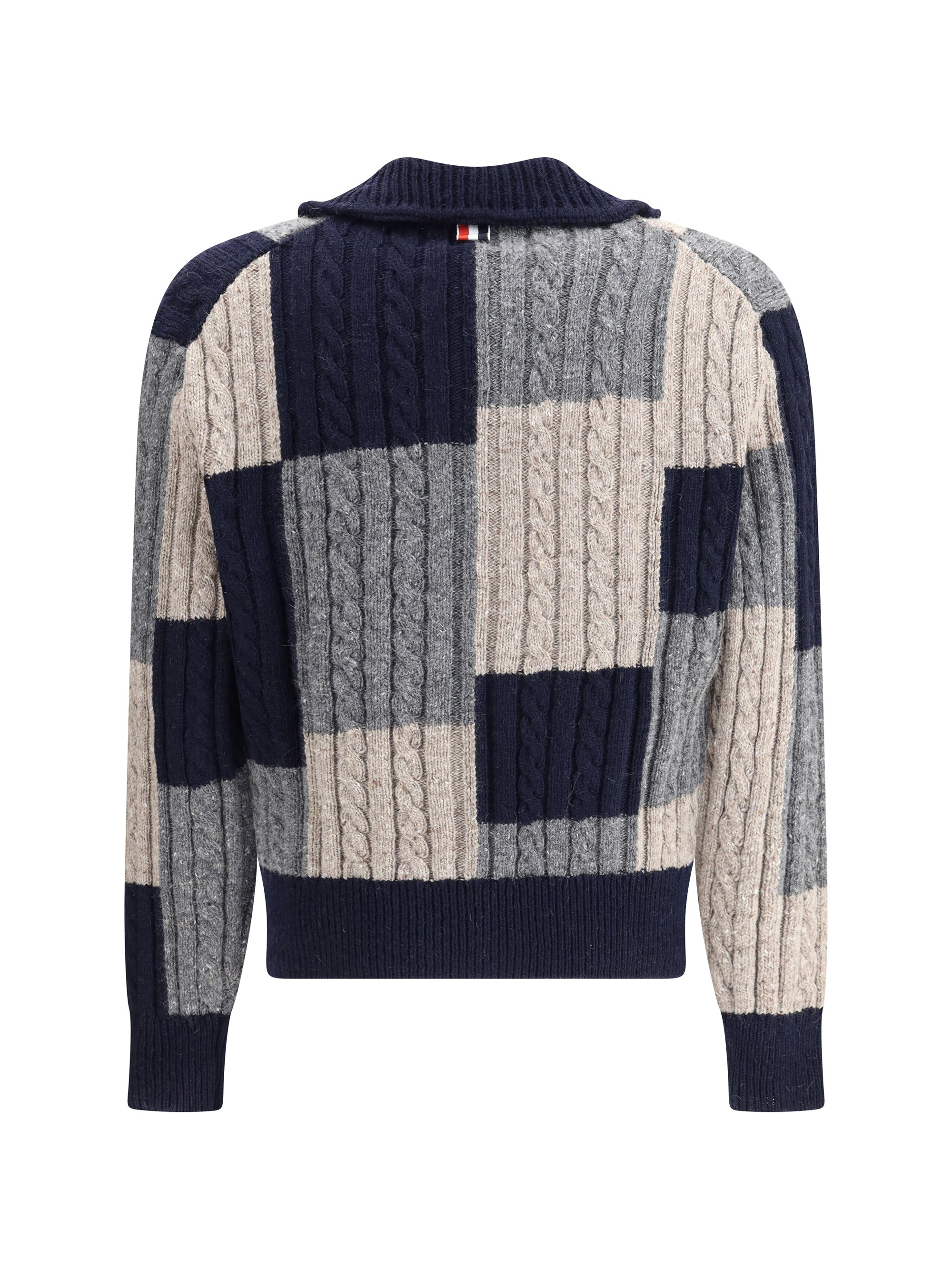 Thom Browne Men Intarsia Cardigan - 2