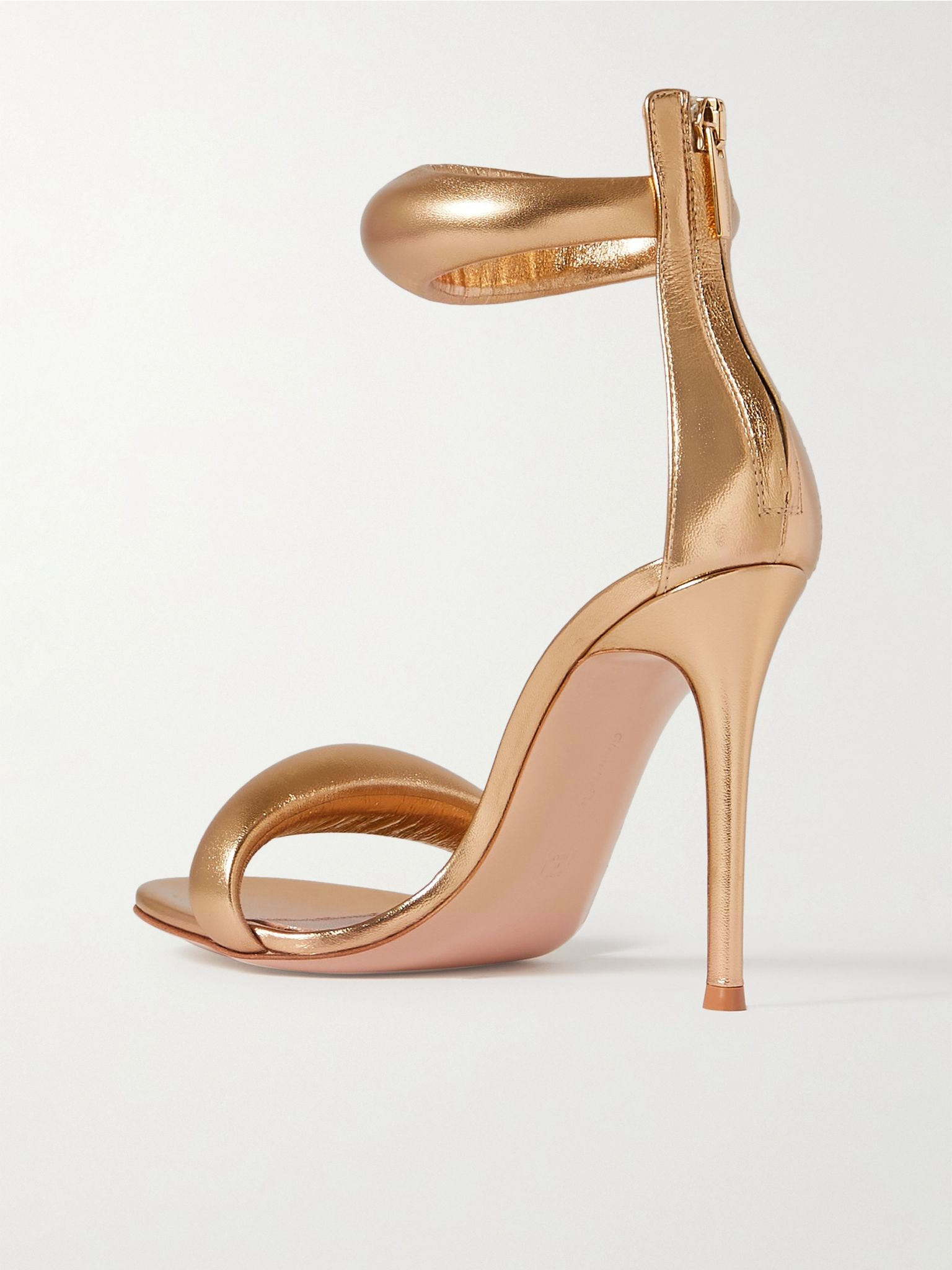 BIJOUX 105 metallic leather sandals Gold - 3