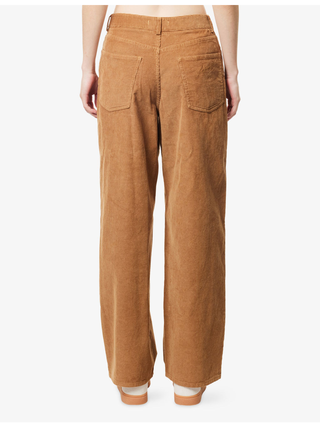 Straight-Leg Mid-Rise Cotton Corduroy Trousers - 4