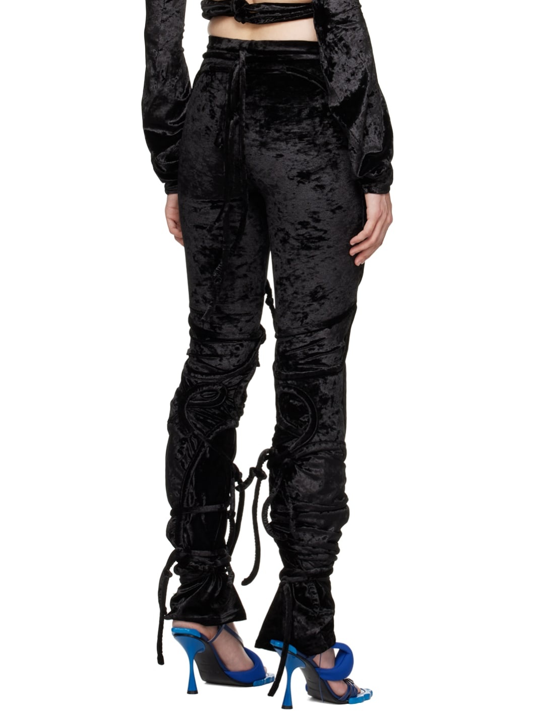 Black Multiline Lounge Pants - 3