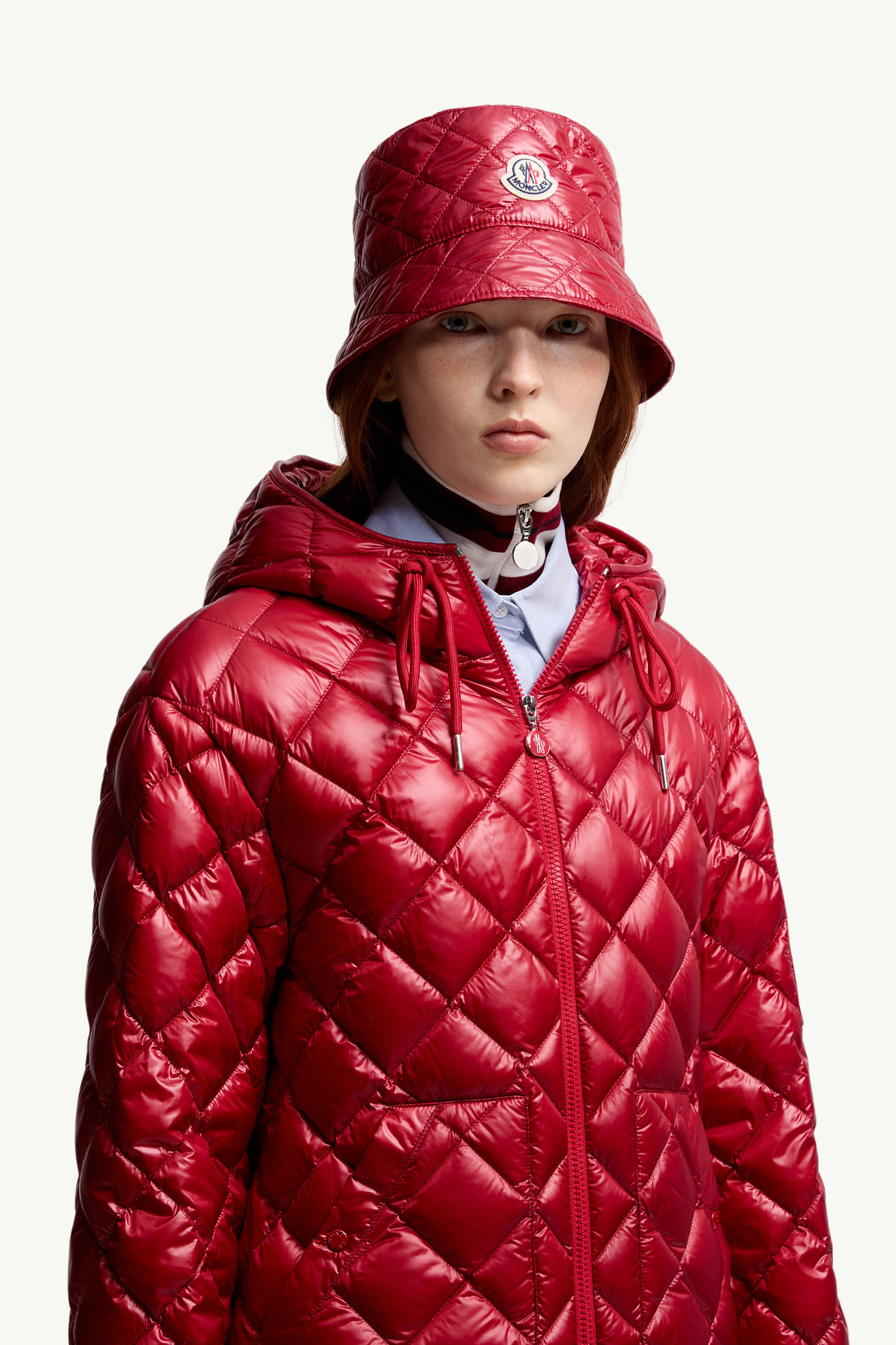 Diamond-Quilted Padded Bucket Hat - 2