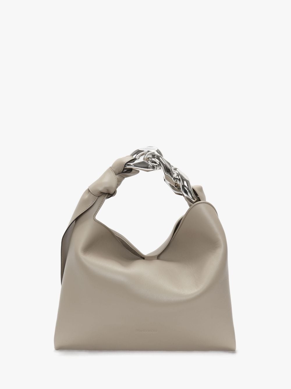 SMALL CHAIN HOBO - LEATHER SHOULDER BAG - 1