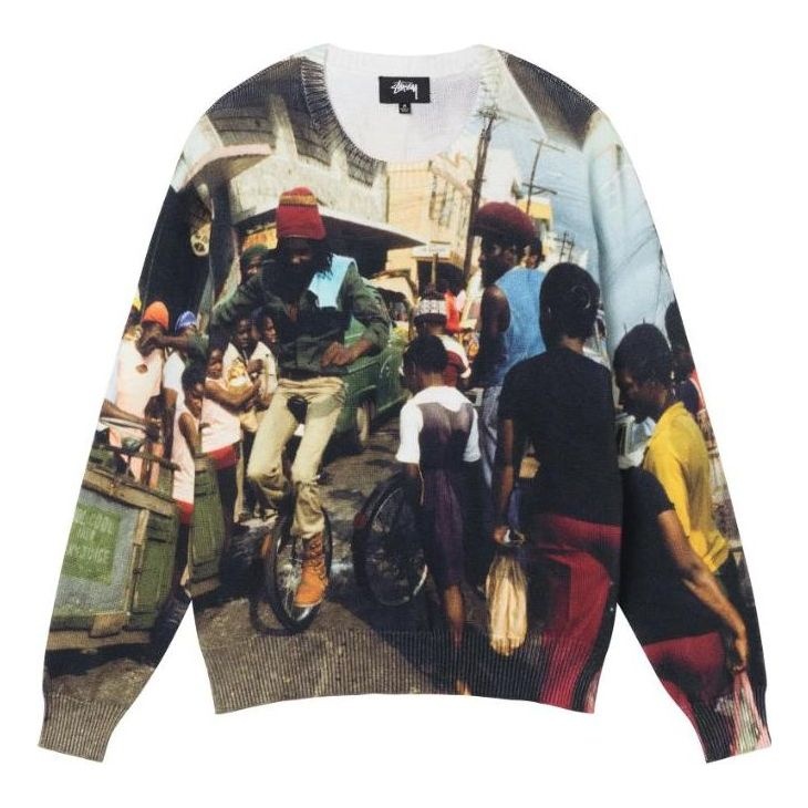 Stussy Peter Tosh Print Sweater 'Multicolor' 117145 - 1