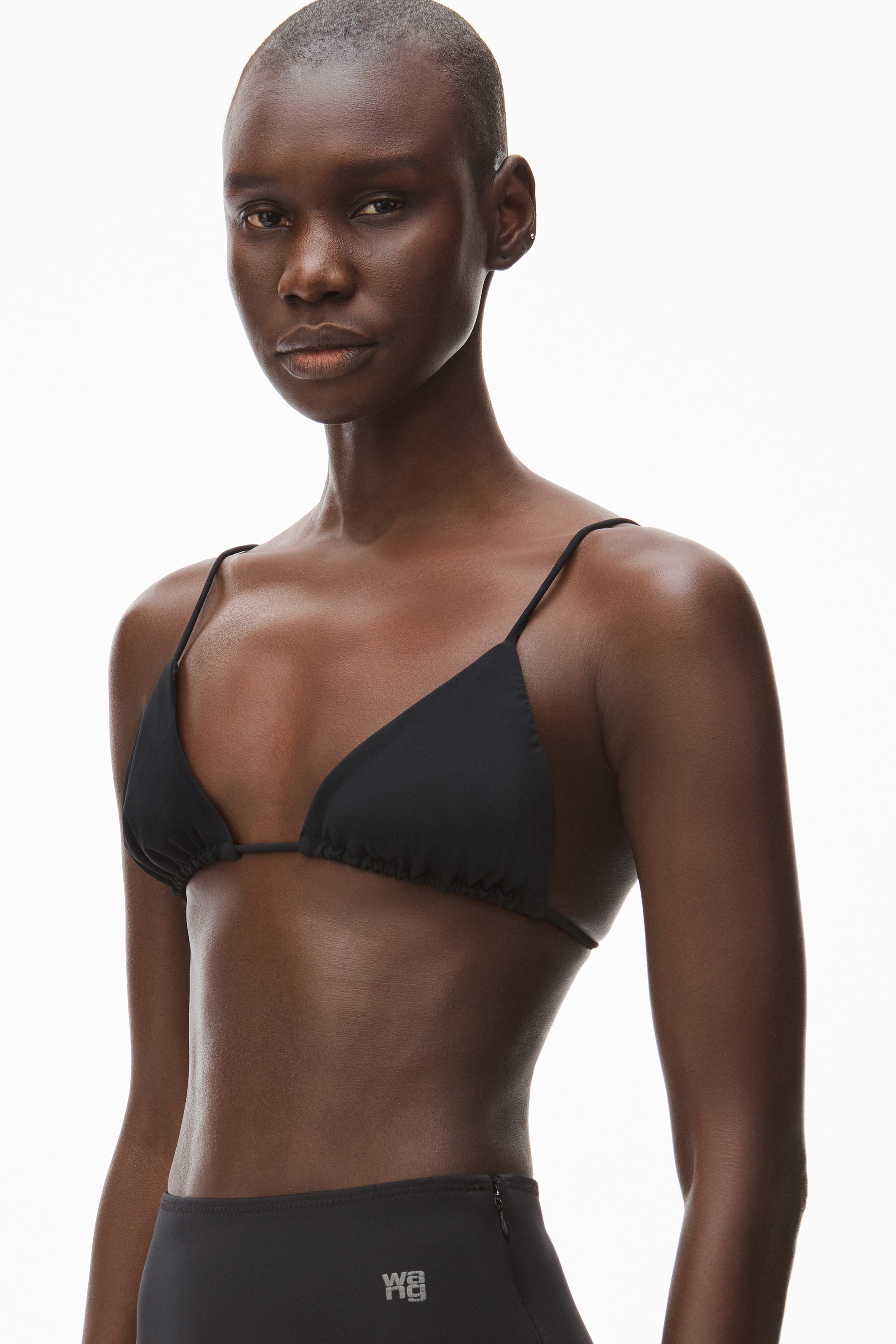 CRYSTAL CHARM BIKINI TOP IN JERSEY - 3