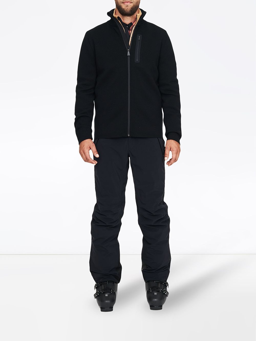 high neck zipped sweater - 2
