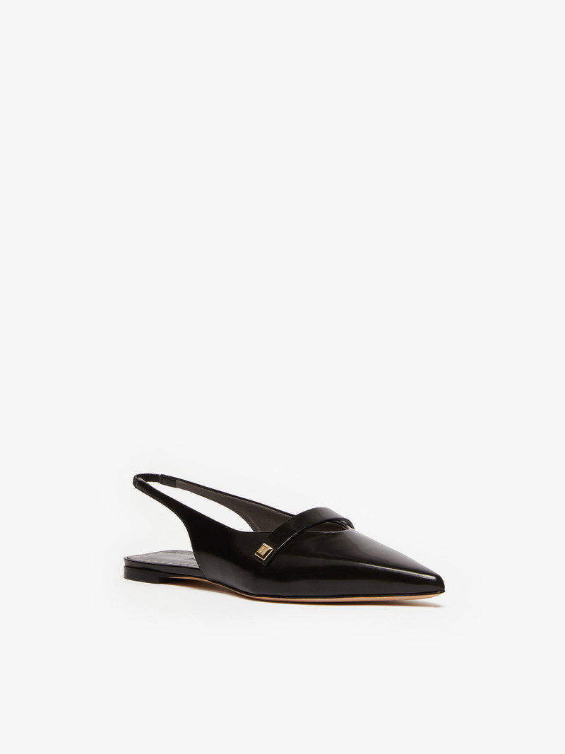 Max Mara MMSPRING Flat leather sandals outlook