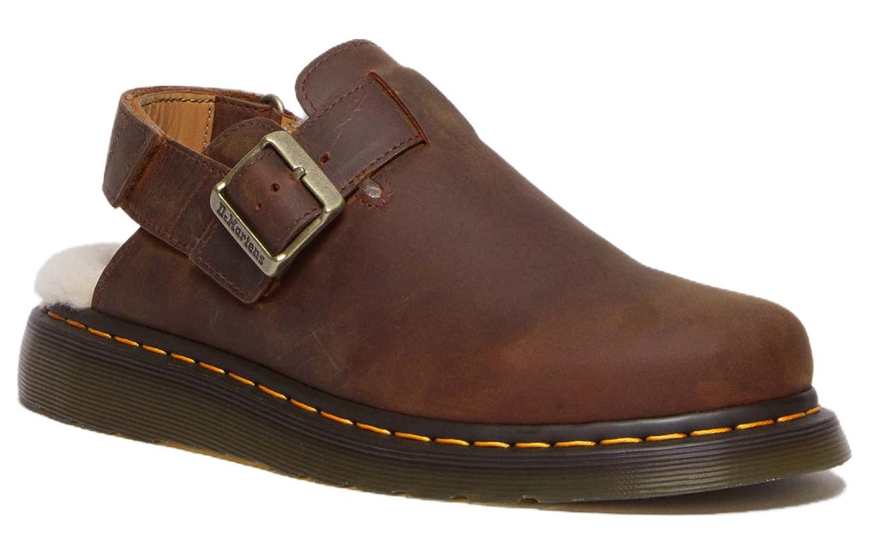 Dr. Martens Jorge II Faux Fur Lined Slingback Mules 'Warm Tan' 31060362 - 2