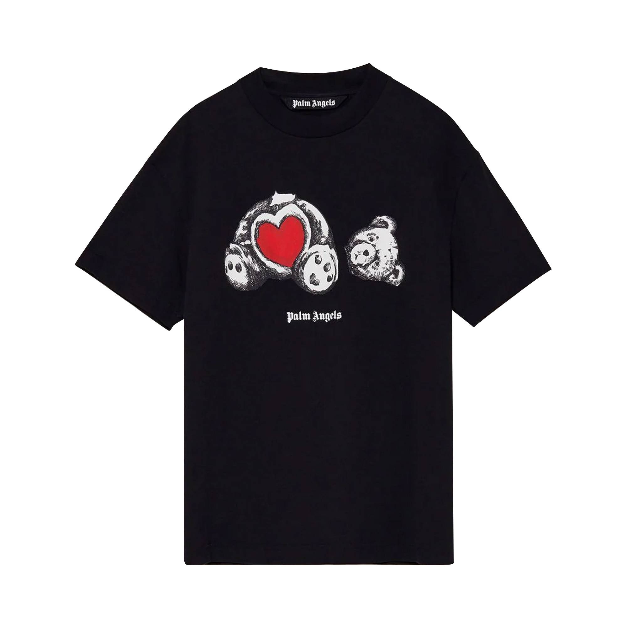 Palm Angels Bear In Love Classic Tee 'Black/White' - 1