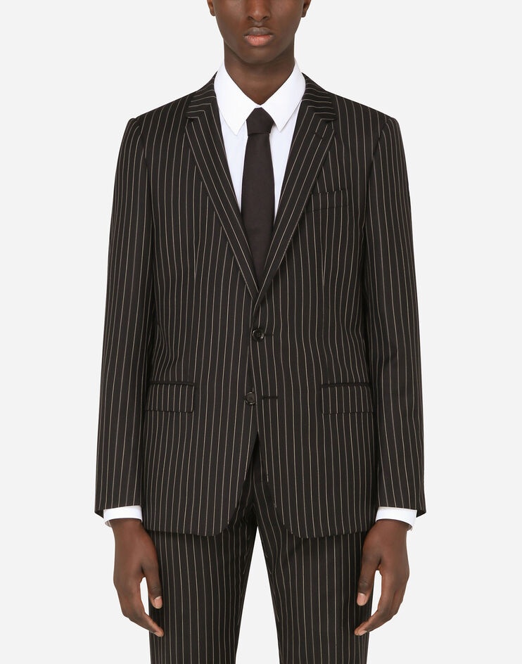 Pinstripe wool Martini-fit suit - 4