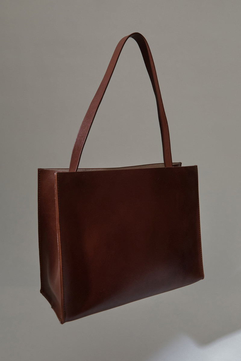 Minimal Mini Tote - Antique Tan 1