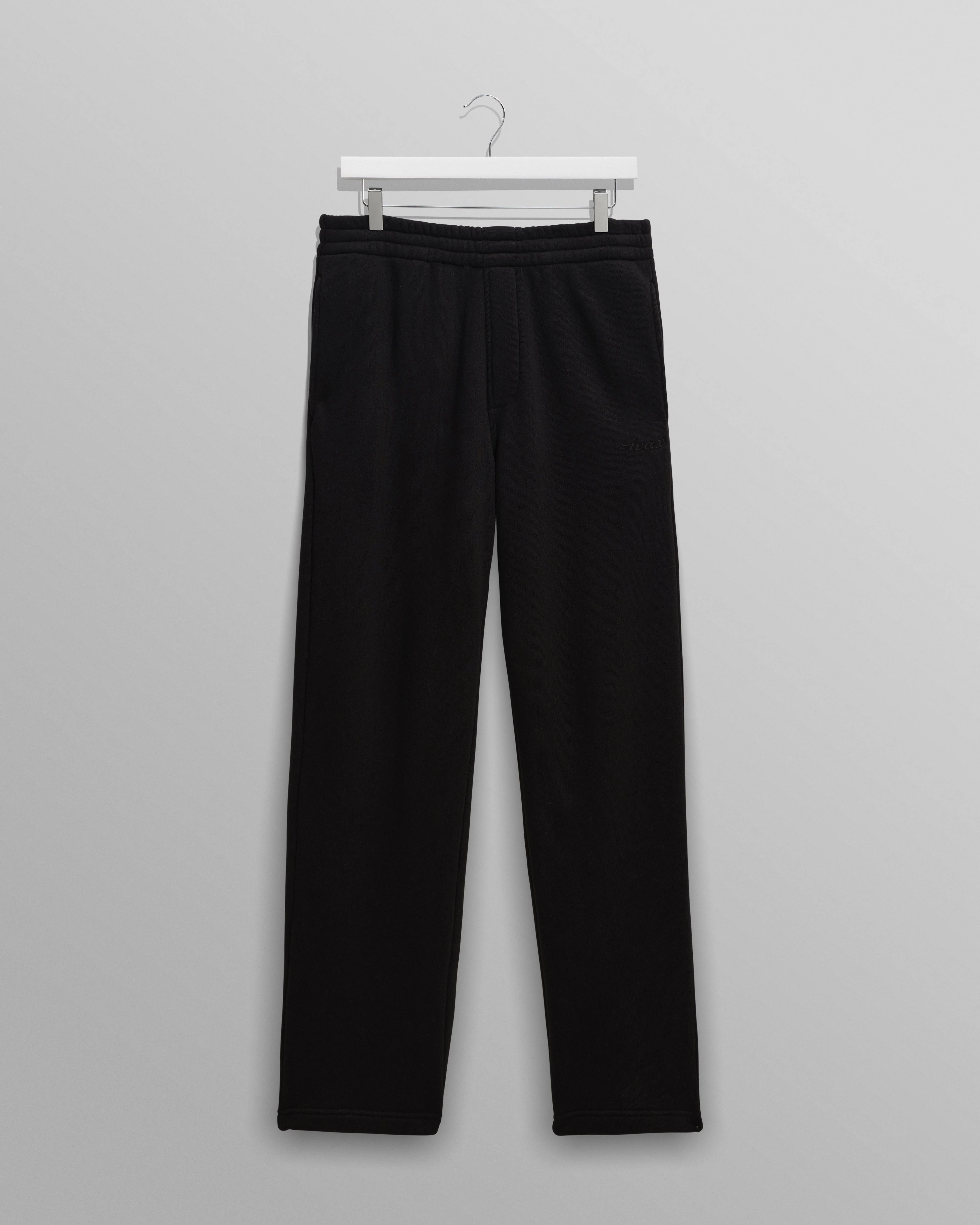 Ska - Black Embroidered Logo Loopback Cotton Joggers - 1