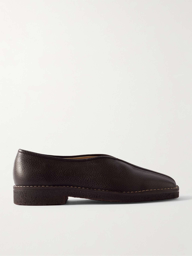 Full-Grain Leather Slippers - 1