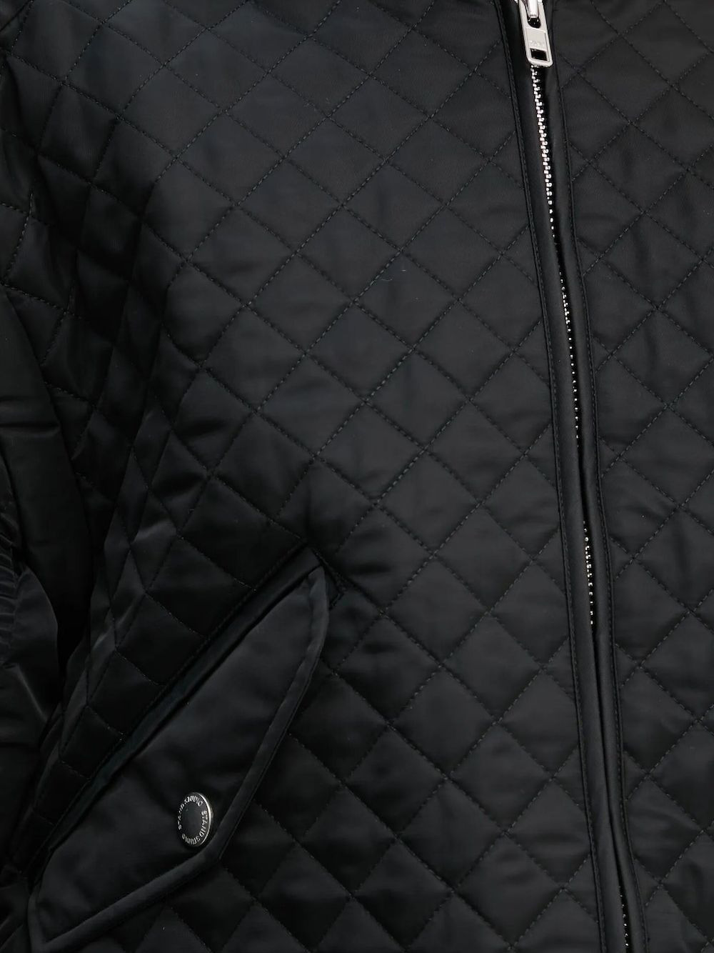 diamond-quilted bomber jacket - 4