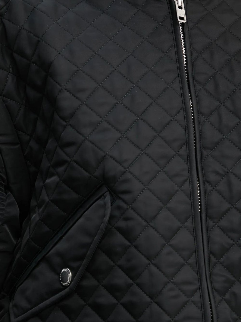 diamond-quilted bomber jacket 4