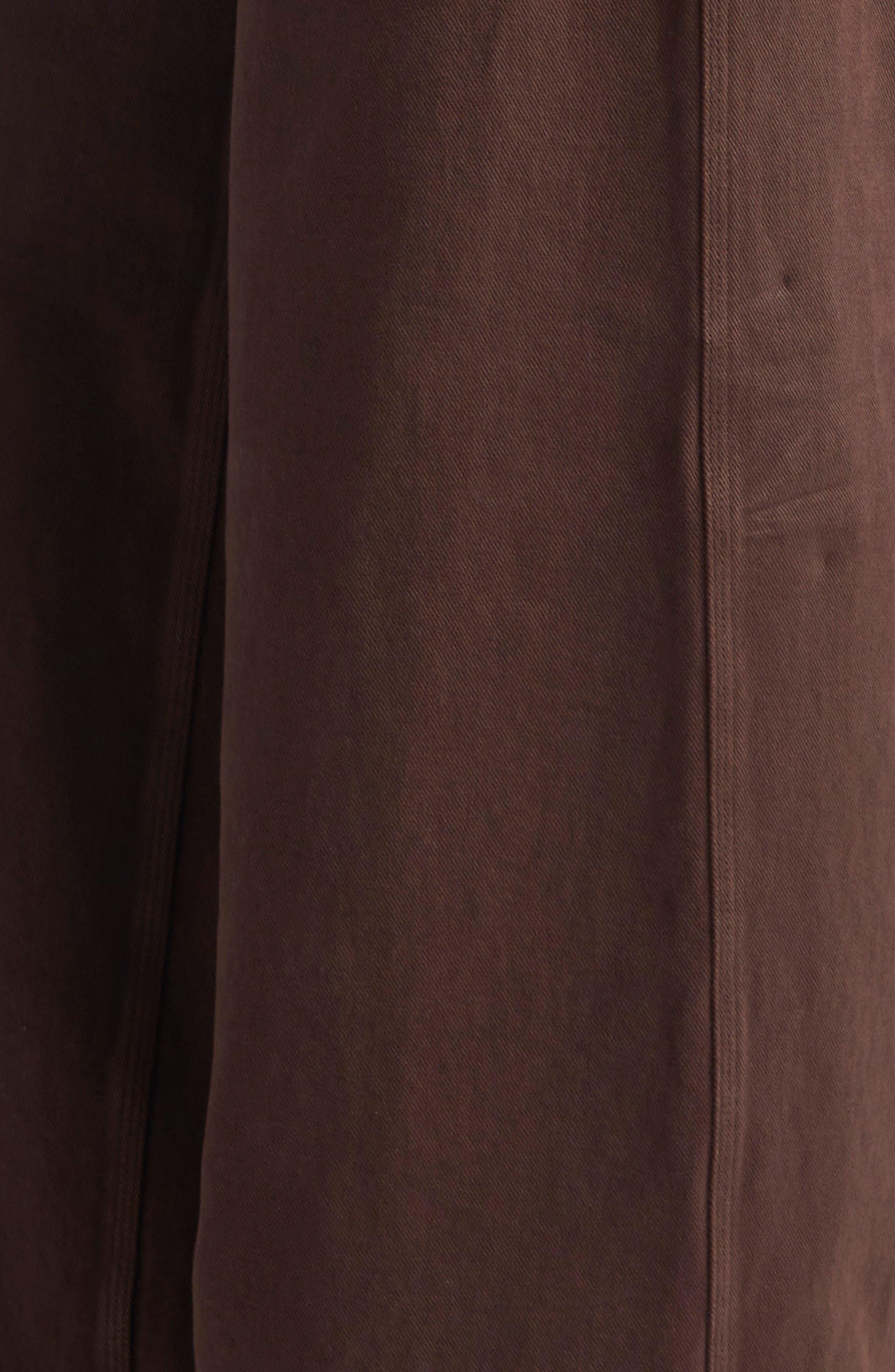 Stella McCartney Mid Rise Wide Leg Jeans in Brown Wash at Nordstrom - 7