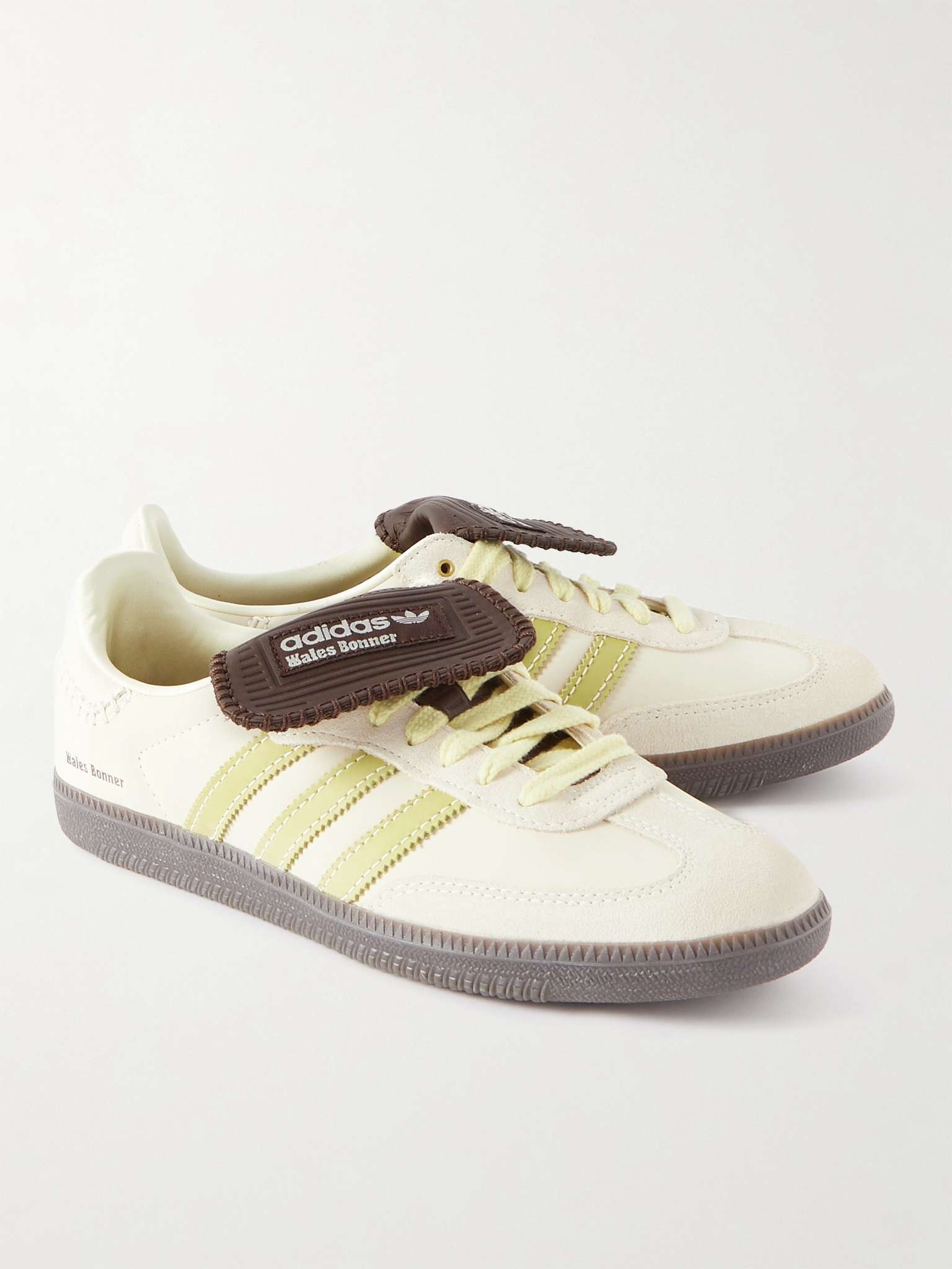 + Wales Bonner Rubber-Trimmed Suede Sneakers - 4