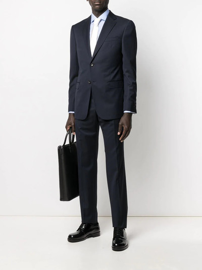 Canali plain tailored shirt outlook