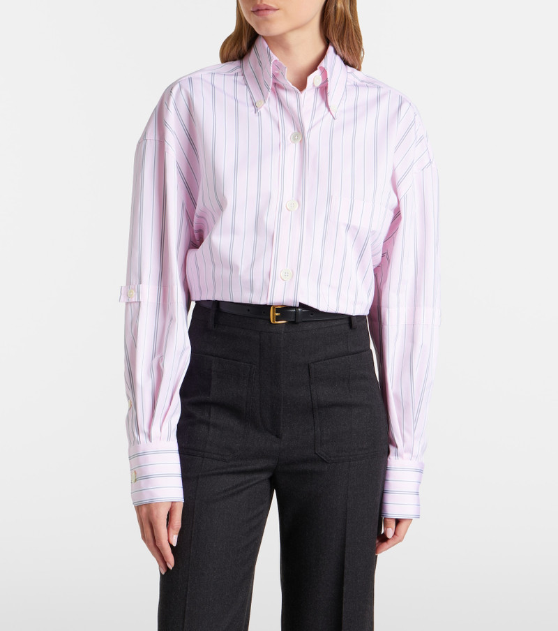 Thom Browne Striped cotton poplin shirt outlook
