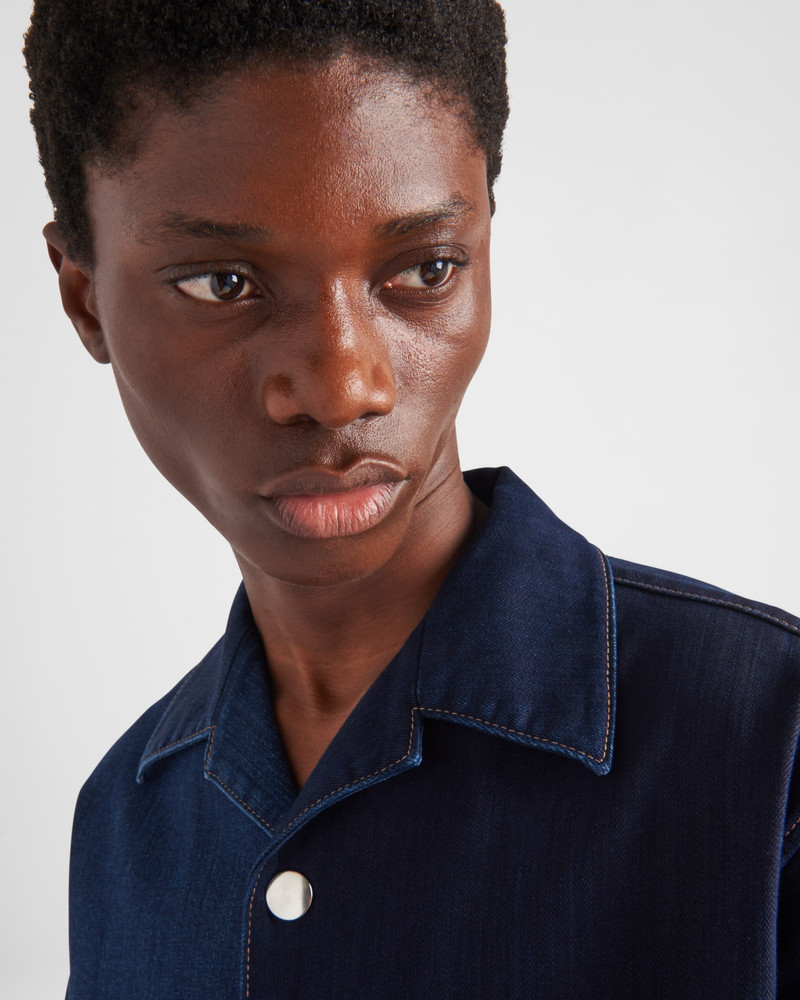 Double Match washed denim shirt 3