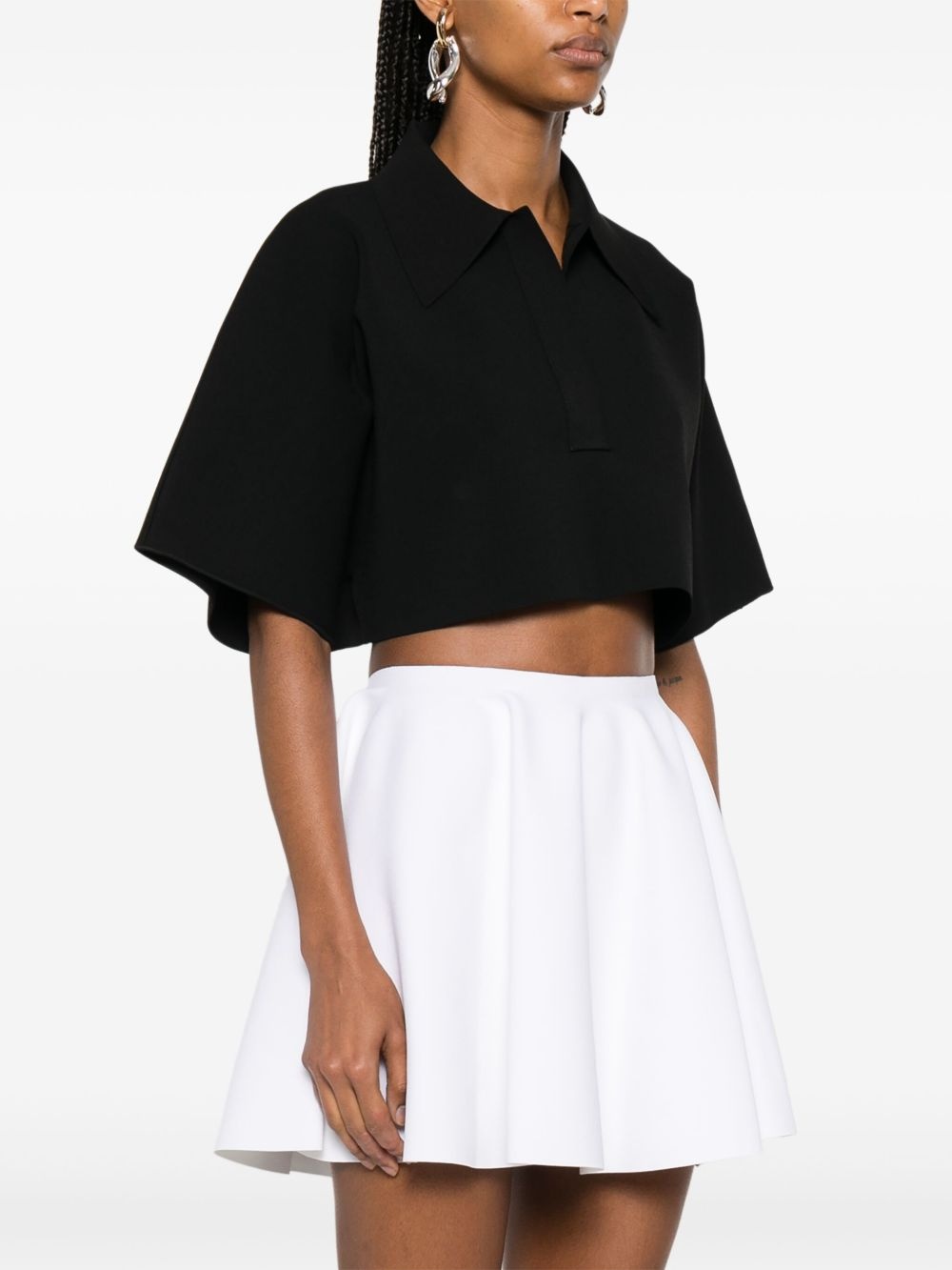 cropped polo top - 3