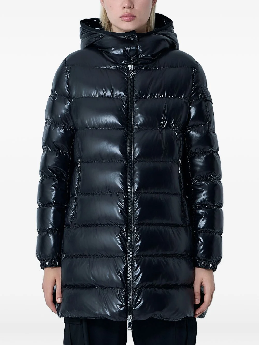 quilted hooded jacket - 1