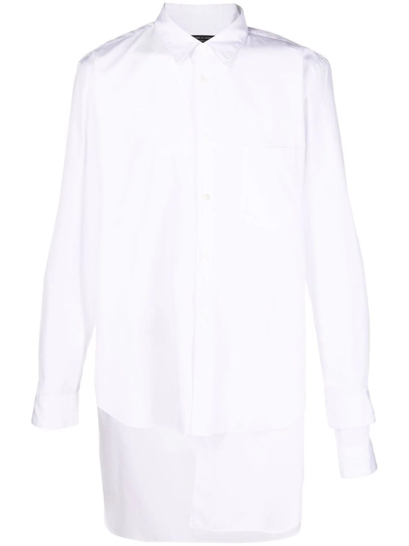 asymmetric cotton shirt - 1