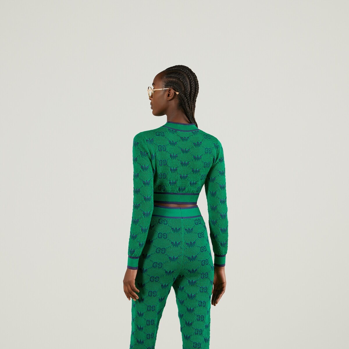 adidas x Gucci wool jacquard sweater - 7