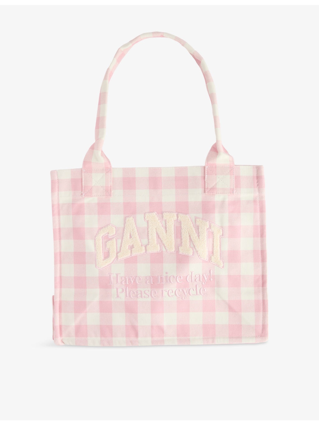 Vichy Check Large Cotton Shopper Bag - 1