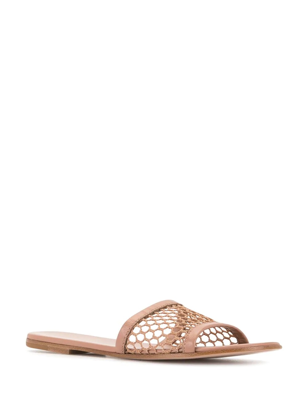 slip-on leather sandals - 2