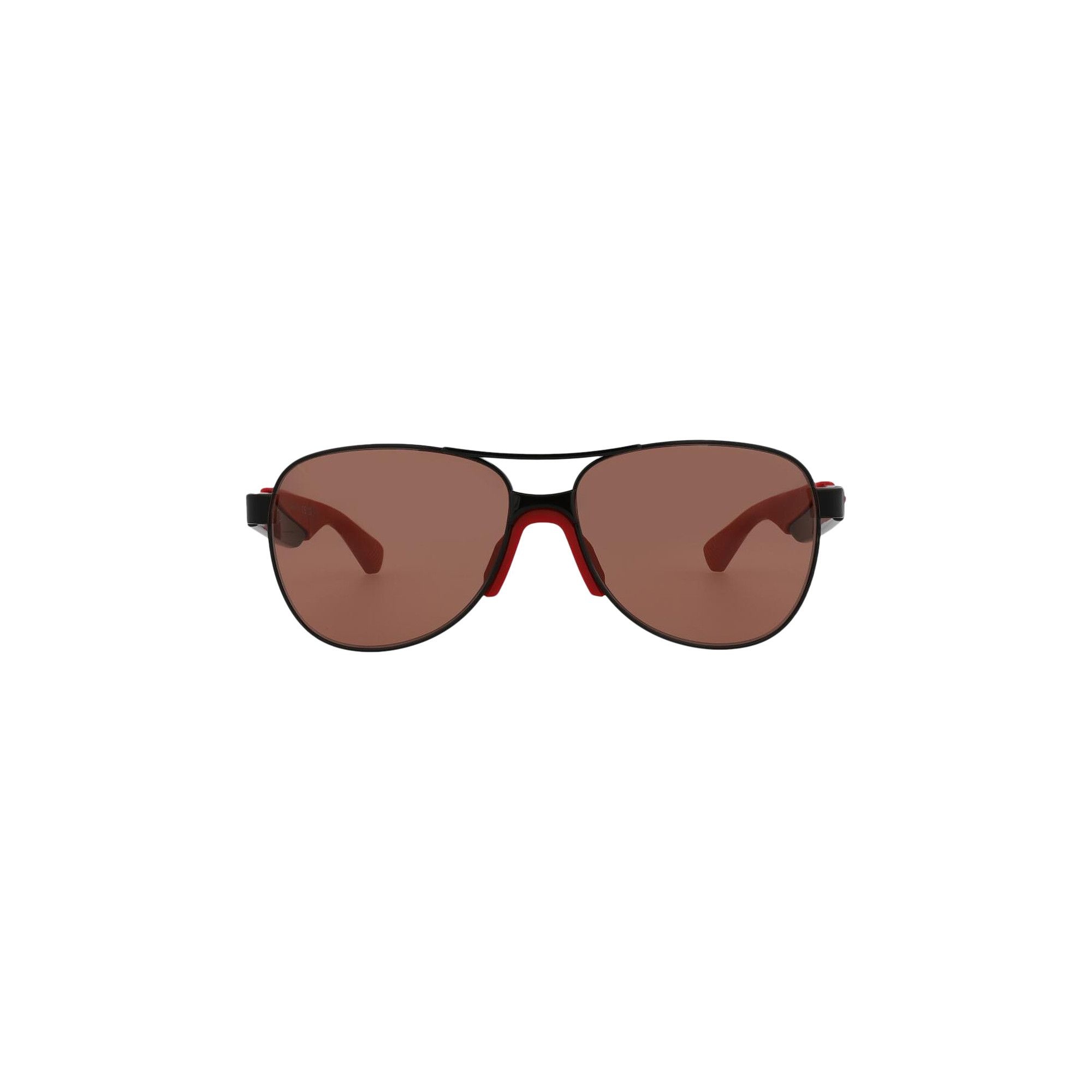 Bottega Veneta Aviator Sunglasses 'Black/Red' - 1