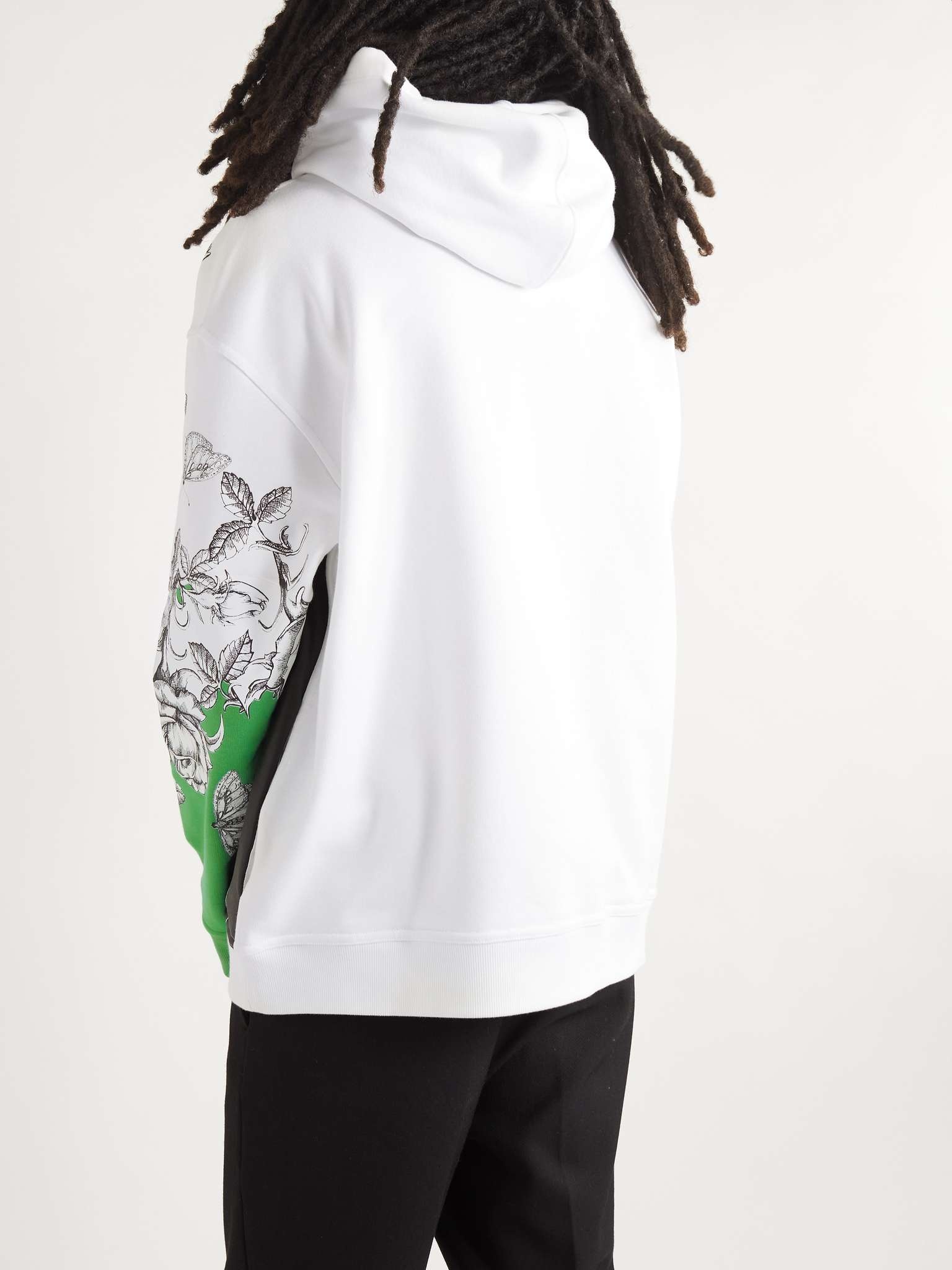 Printed Cotton-Jersey Hoodie - 4