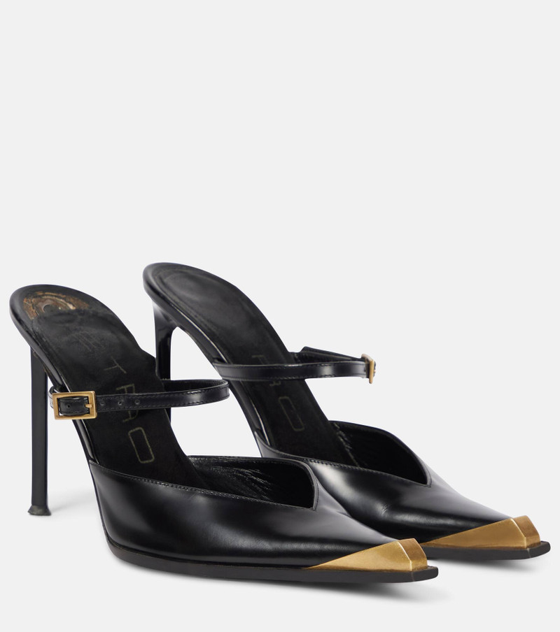 Leather mules - 1