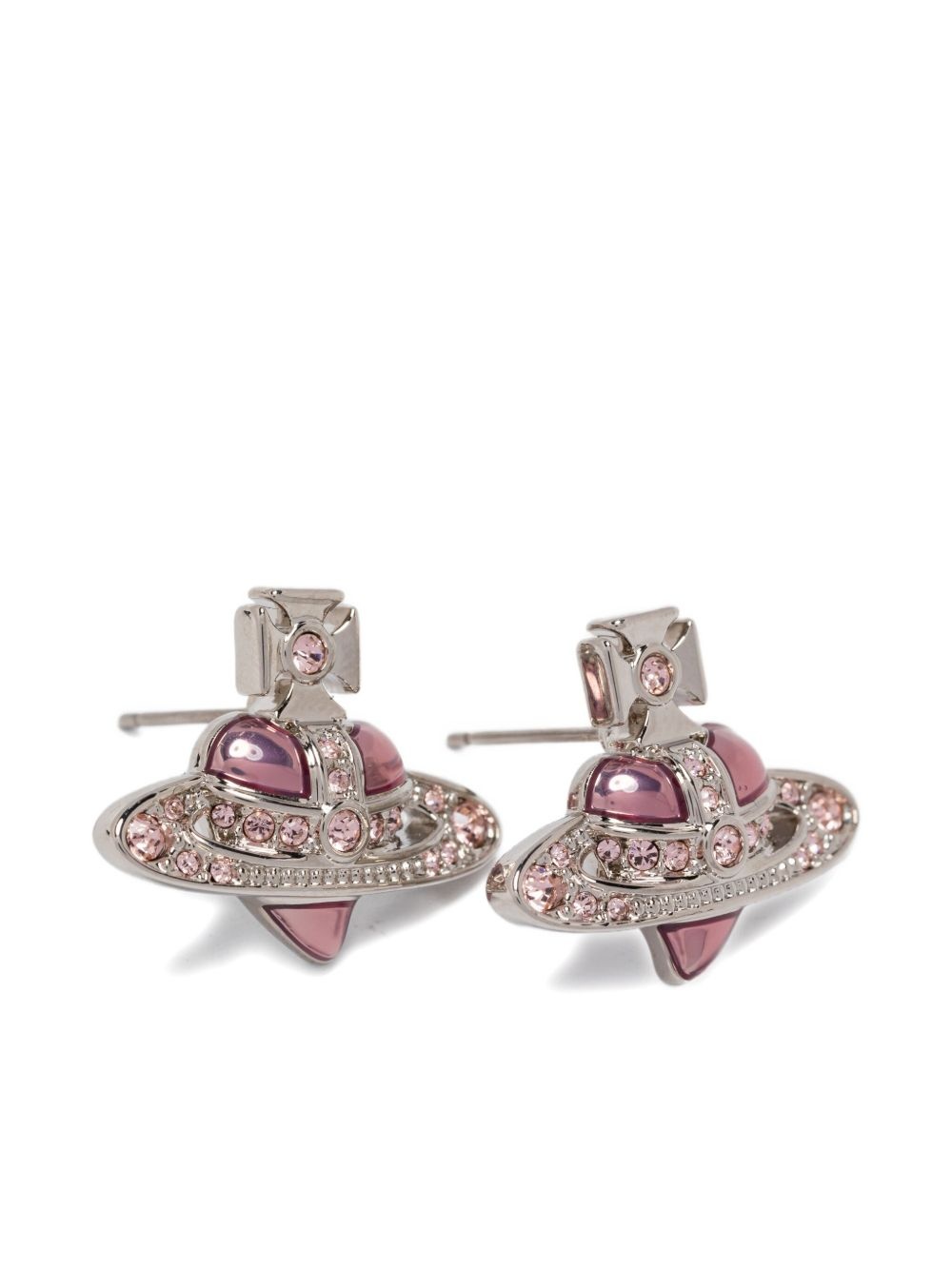 orb crystal-embellished earrings - 2