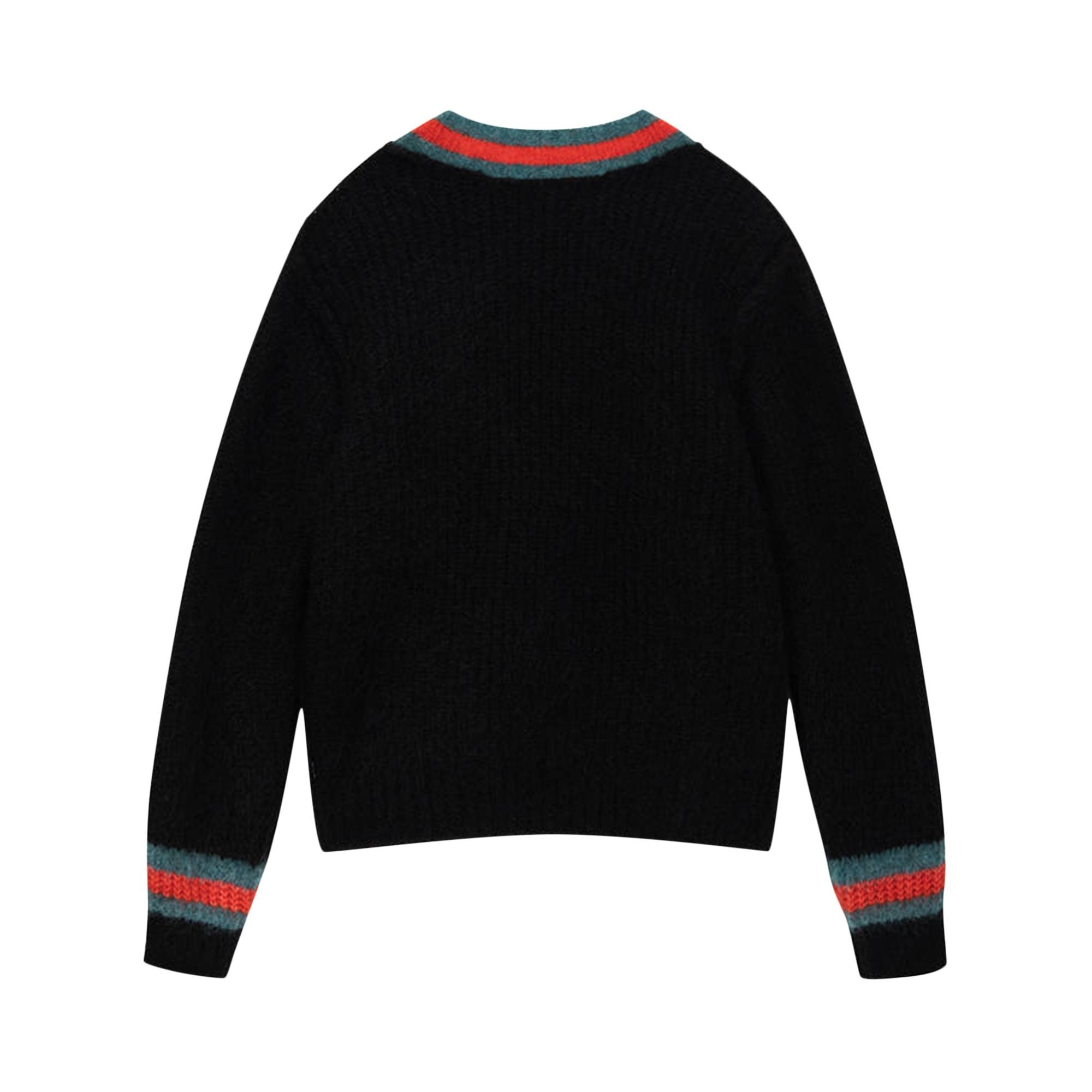 Stussy Mohair Tennis Sweater 'Black' - 2