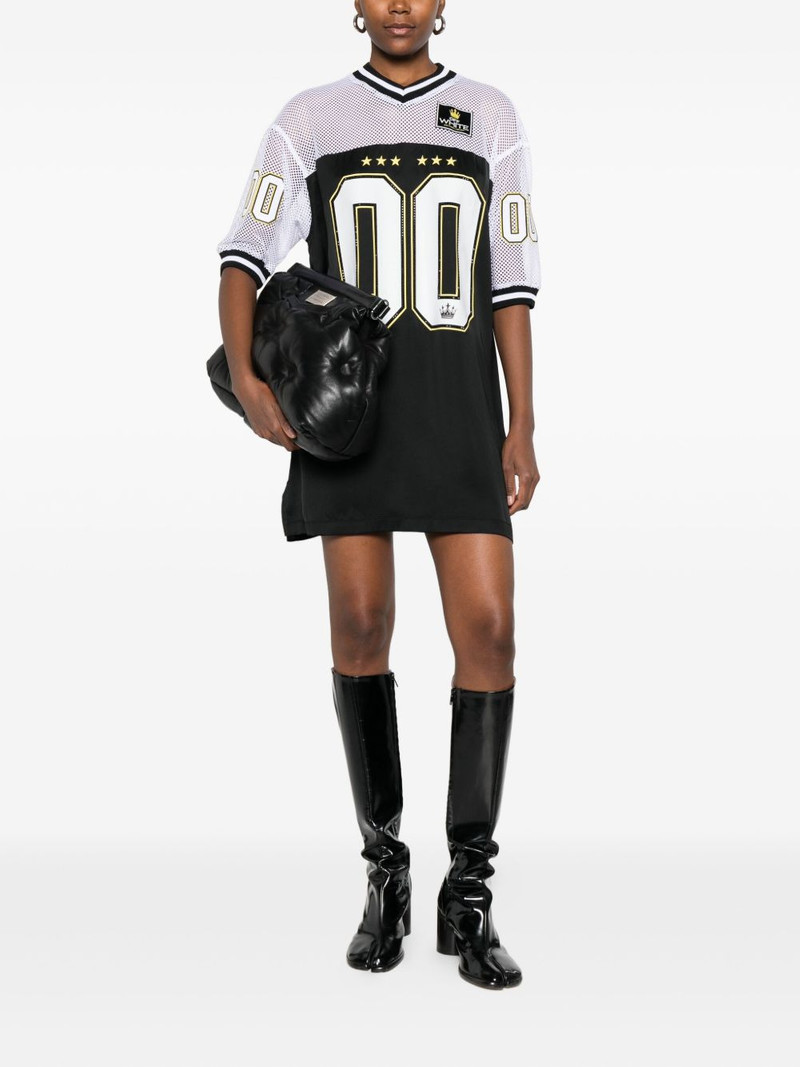 Off-White mesh-panel number-print dress outlook