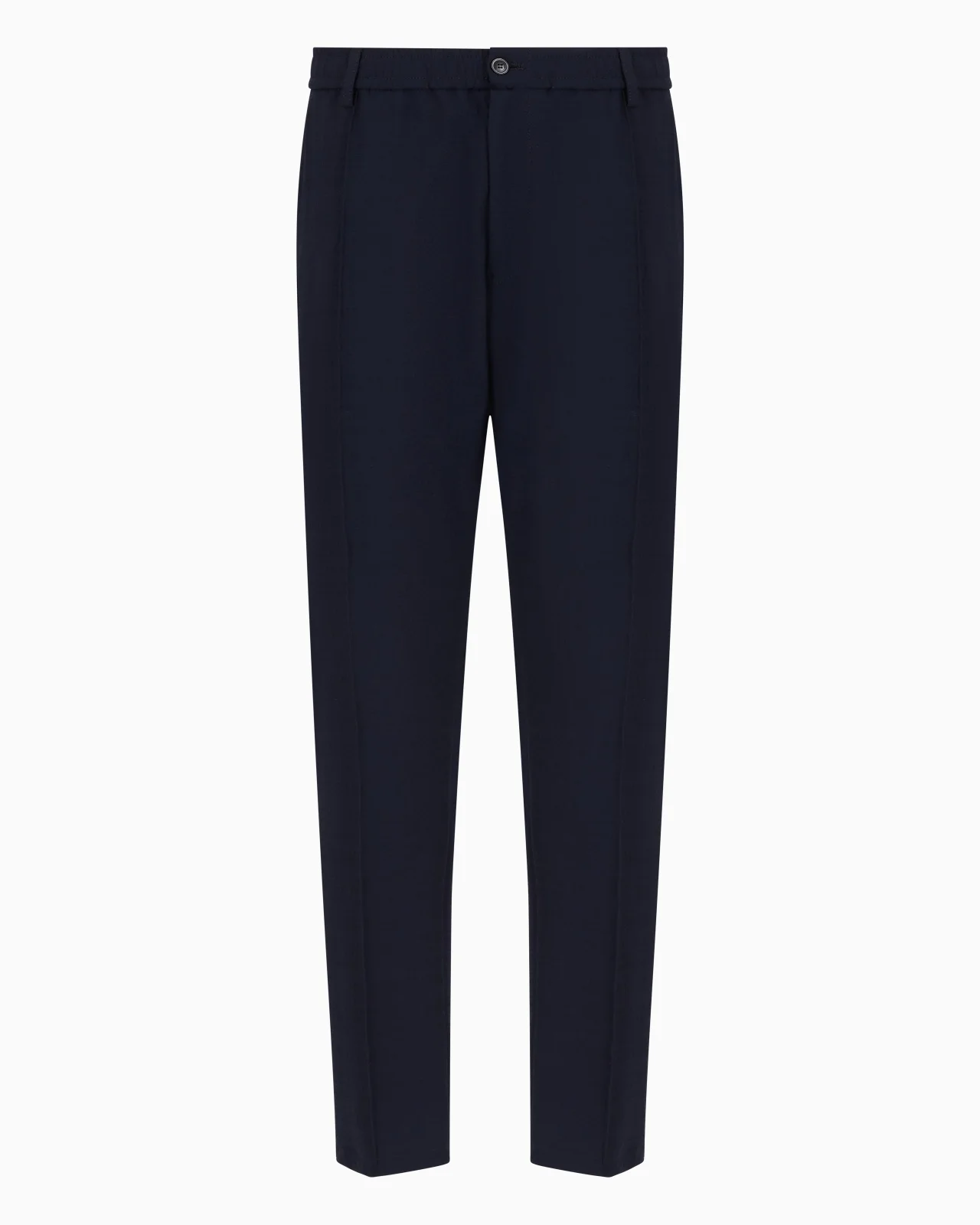 PLEATED TECHNICAL SEERSUCKER FABRIC TROUSERS - 1
