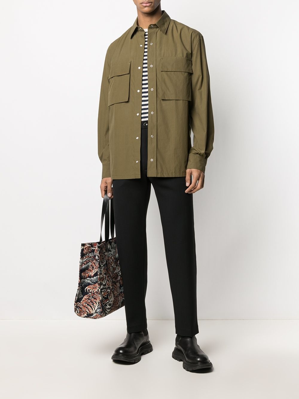 long-sleeved utility shirt - 2