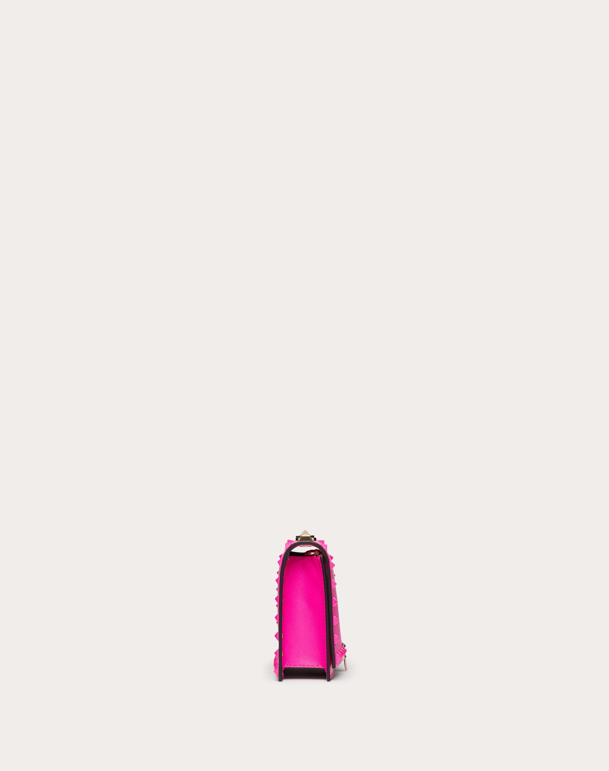 MINI ROCKSTUD CALFSKIN BAG WITH CHAIN - 5
