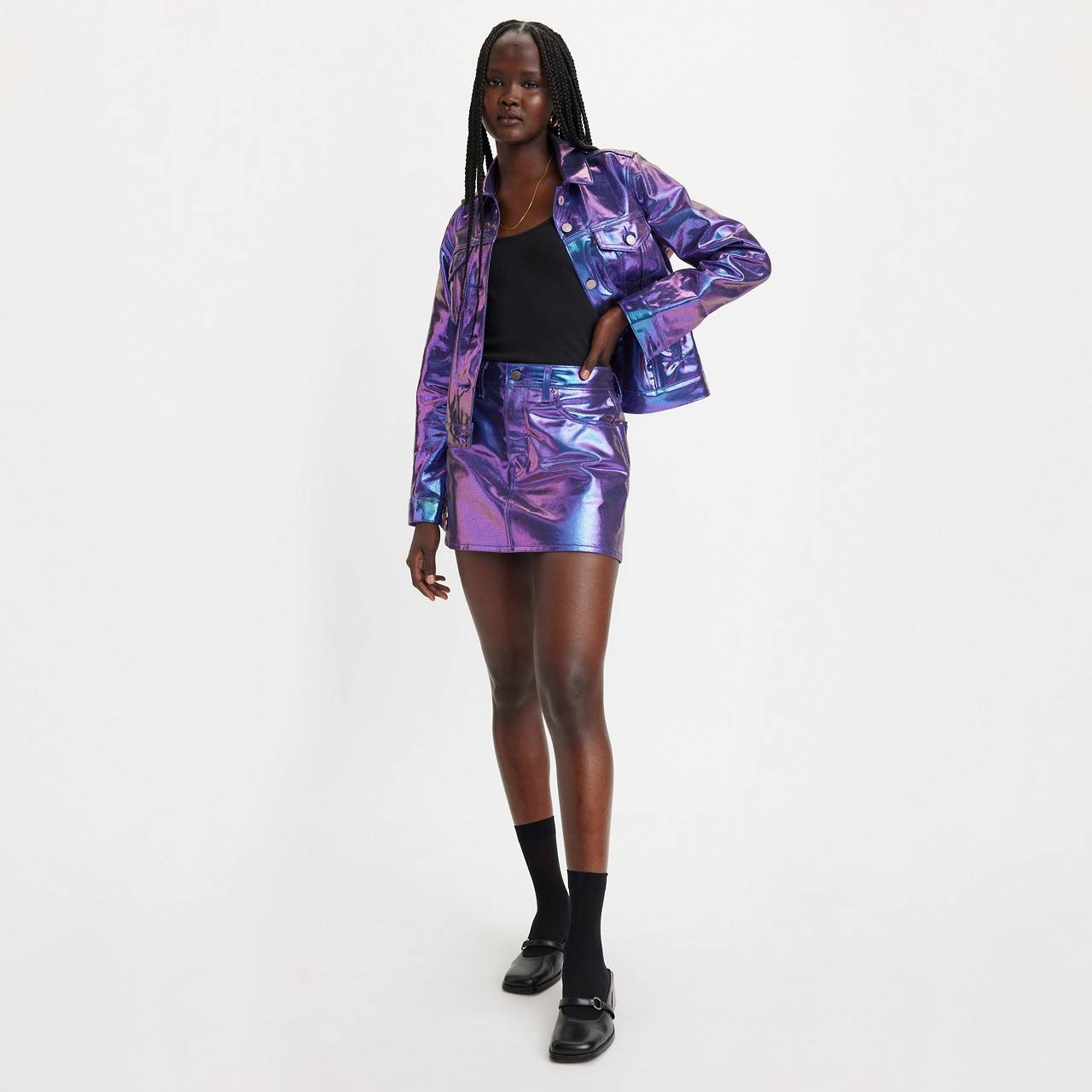 CANDY COATED PEARLESCENT ICON SKIRT - 3
